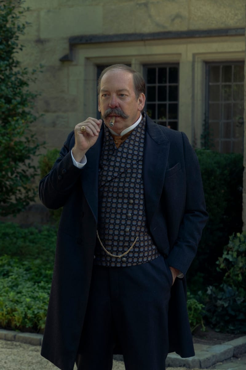 Bill Camp on the set of The Gilded Age