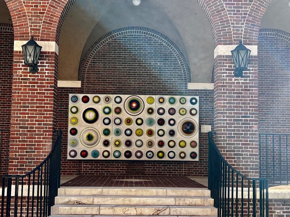 A panel from Knapp's mural, on display at the Museum of the City of New York