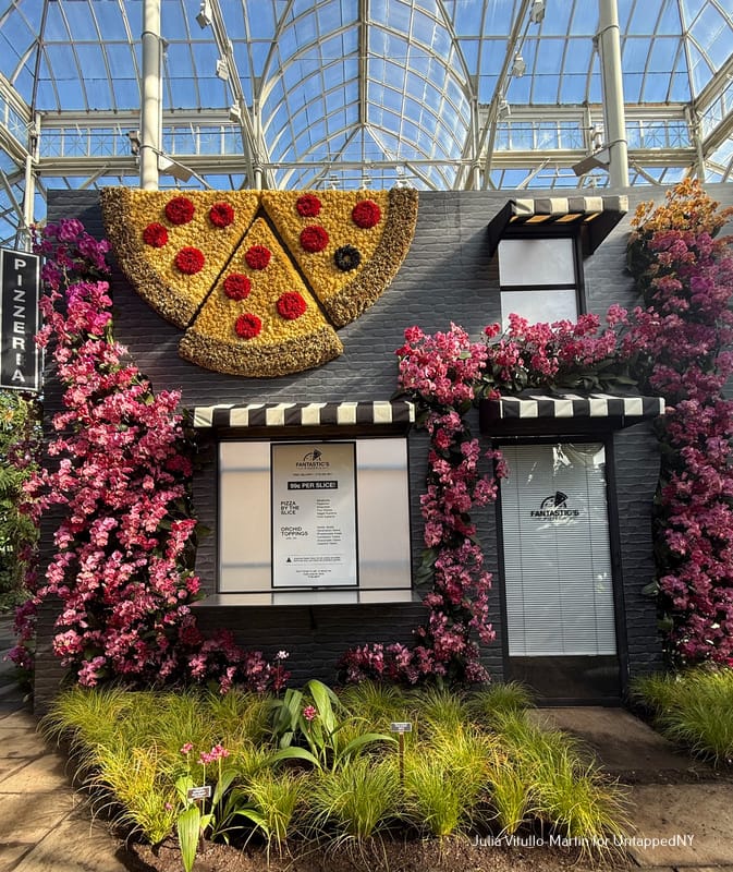 Pizzeria at the NYBG Orchid Show