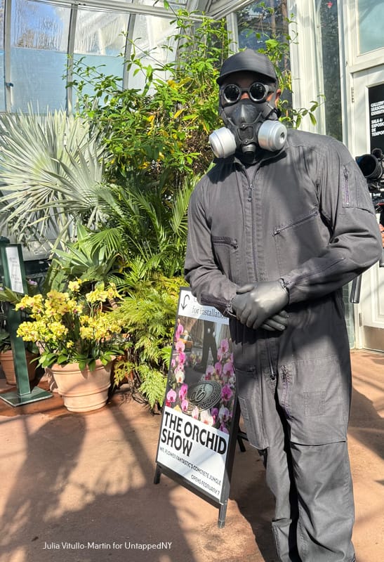 MFF Overseeing His Show at NYBG