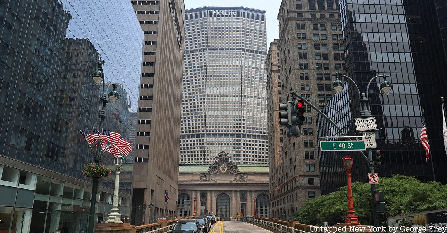 The MetLife (formerly PanAm) Building above Grand Central Terminal