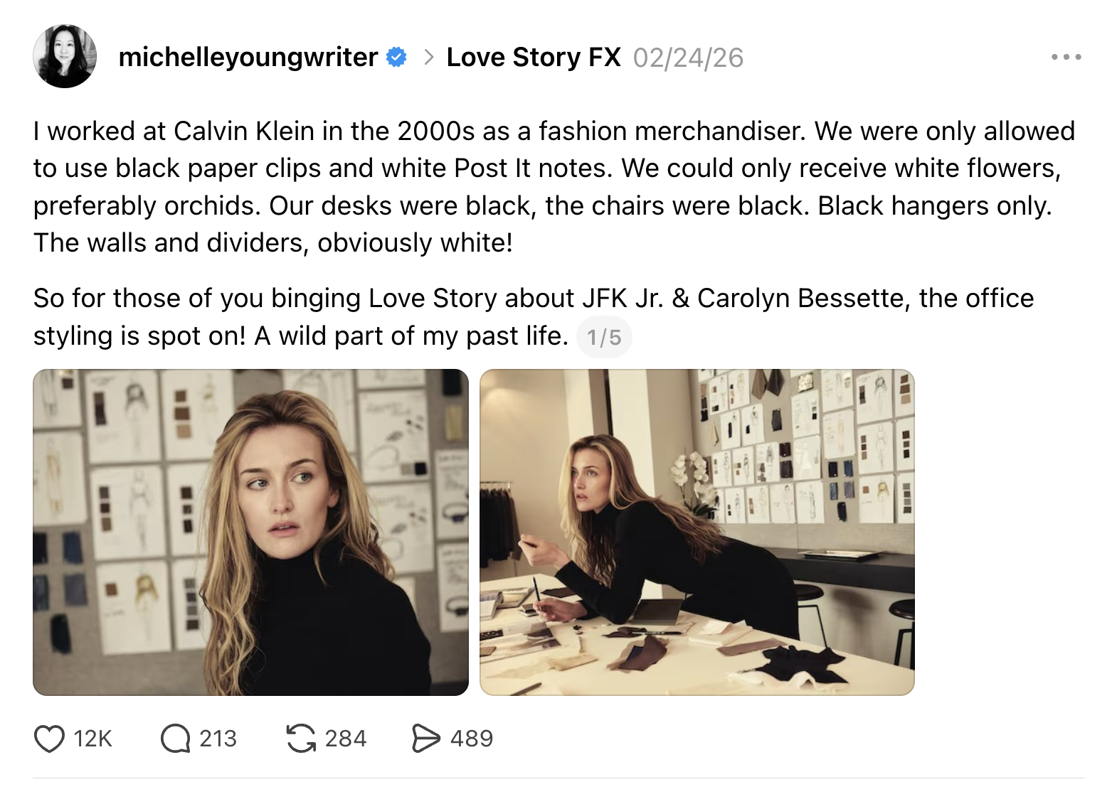 Screenshot of a social media post