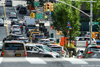 Traffic congestion on a New York City street