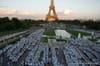 2013 Paris Dîner en Blanc at Trocadero, Eiffel Tower and the Louvre [PHOTOS]
