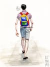 The Art of Style by Kit Mills 072: Primary Colors Backpack in NYC