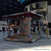 Street Artists FAILE Bring Painted Wooden Canopy to Times Square