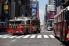FDNY firetruck on the streets of NYC