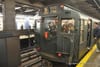 A vintage subway car