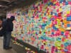 Governor Andrew Cuomo Adds Post-It Note to Union Square Subway Therapy Project