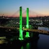 NYC and World Buildings Lit Green Last Night to Support Paris Climate Change Accord