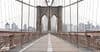 Empty Brooklyn Bridge in Coronavirus