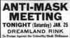 Anti Mask Meeting Advertisement