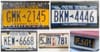 New York State license plate collage