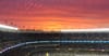 Sunset at Yankee Stadium.