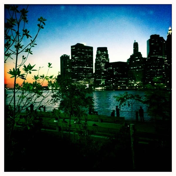SUNSET at BROOKLYN BRIDGE PARK