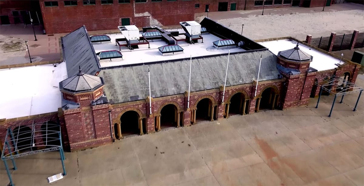 See Aerial Video of the Abandoned Art Deco Bathhouse in the Rockaways