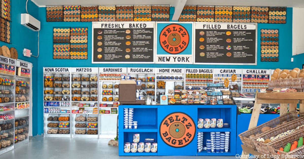 A Bagel Shop Made Entirely of Felt Opens on the Lower East Side Untapped New York
