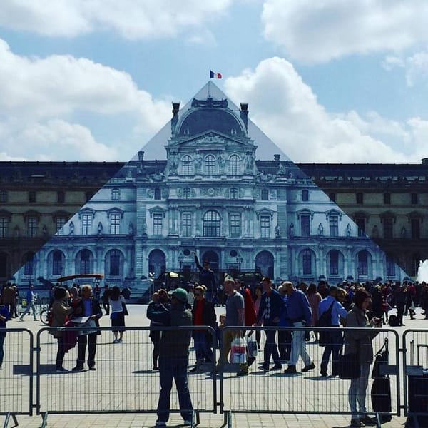 Artist JR Makes Louvre Pyramid "Disappear" in Temporary Installation