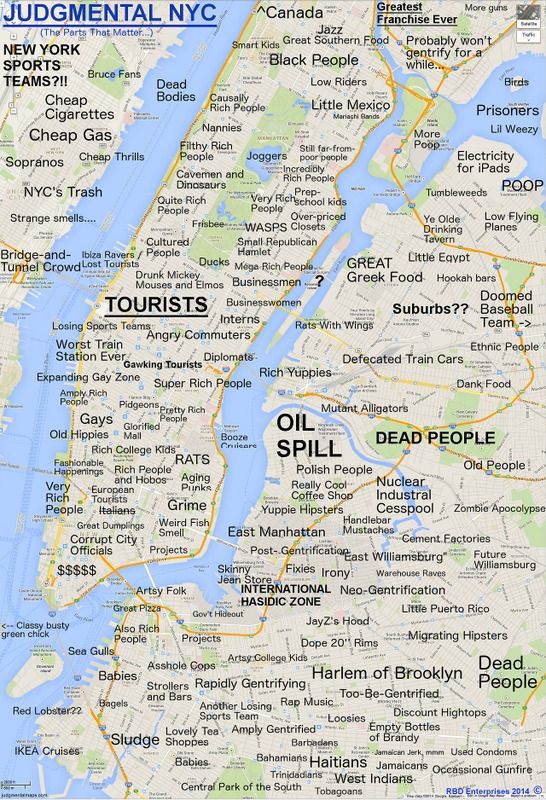 And There's a New Judgmental Map of NYC! Untapped New York