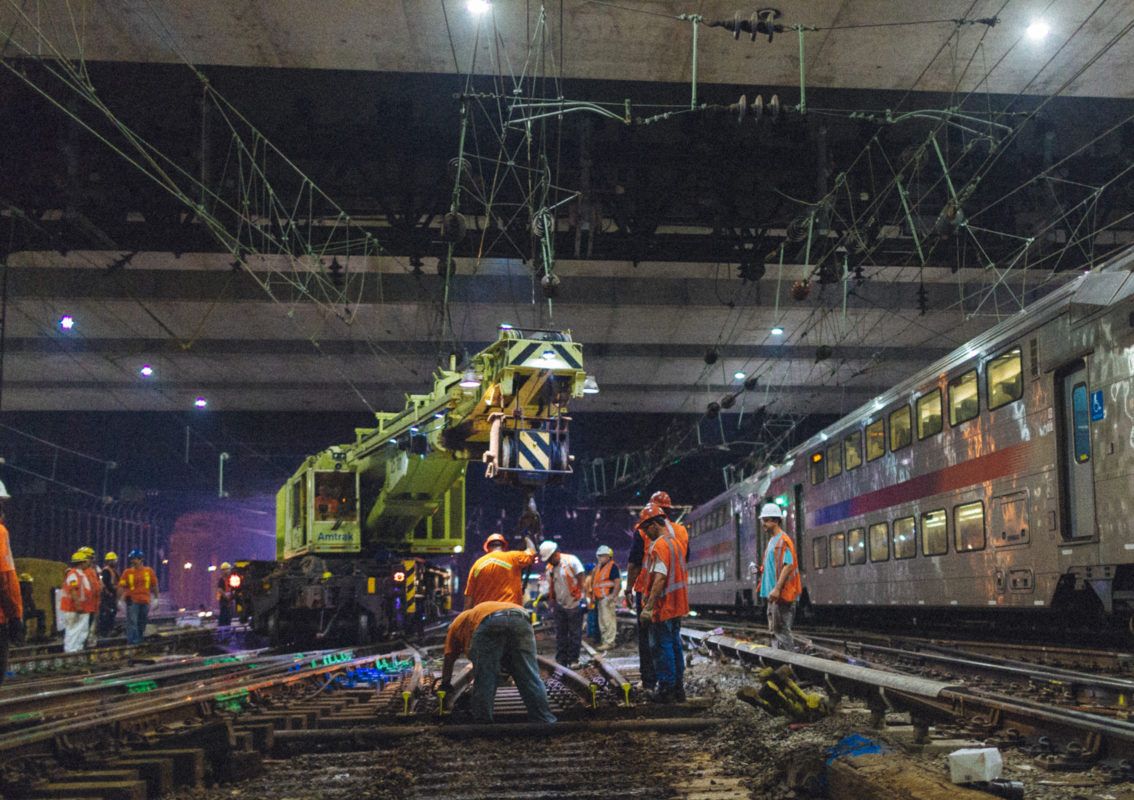 Behind the Scenes Inside the Construction on Penn Station’s Tracks