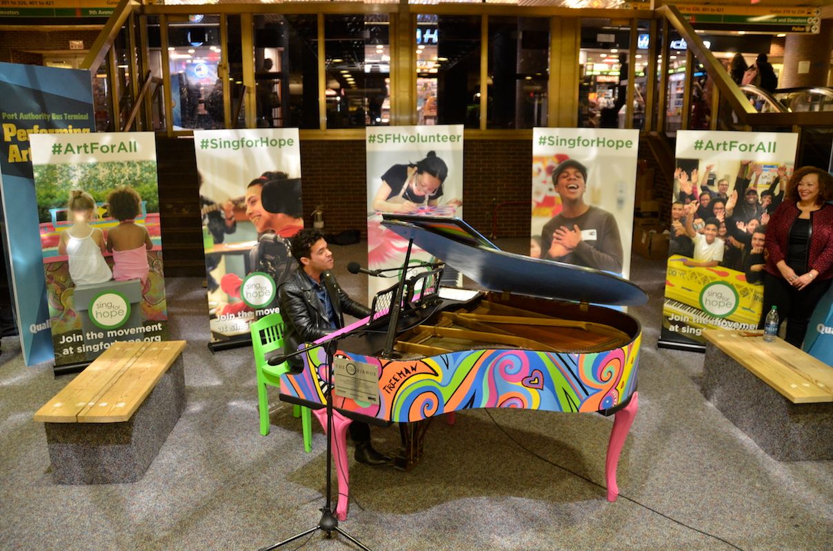 The Secret Piano Bringing Color To NYC’s Port Authority Bus Terminal
